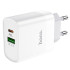 Hoco C80A Charging (EU) Adapter With Type C & Type A Port (No Cable)